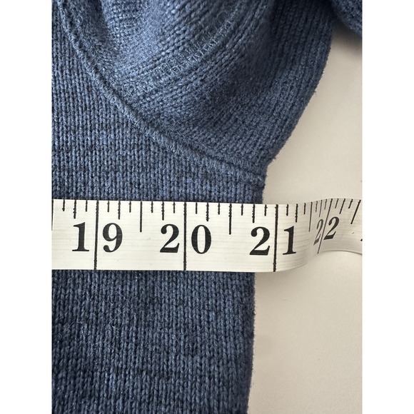 prAna Mens Sweater Jacket Medium Blue Tri Thermal Threads Long Sleeve 1/4 Zip‎ - Picture 5 of 8